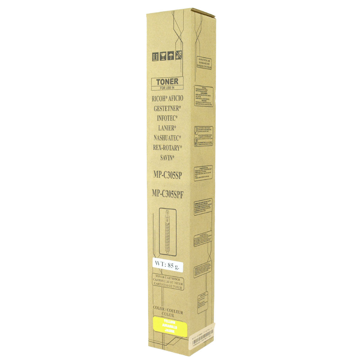 Ricoh MP C305 Remanufactured Toner Cartridge Yellow 4K Yield
