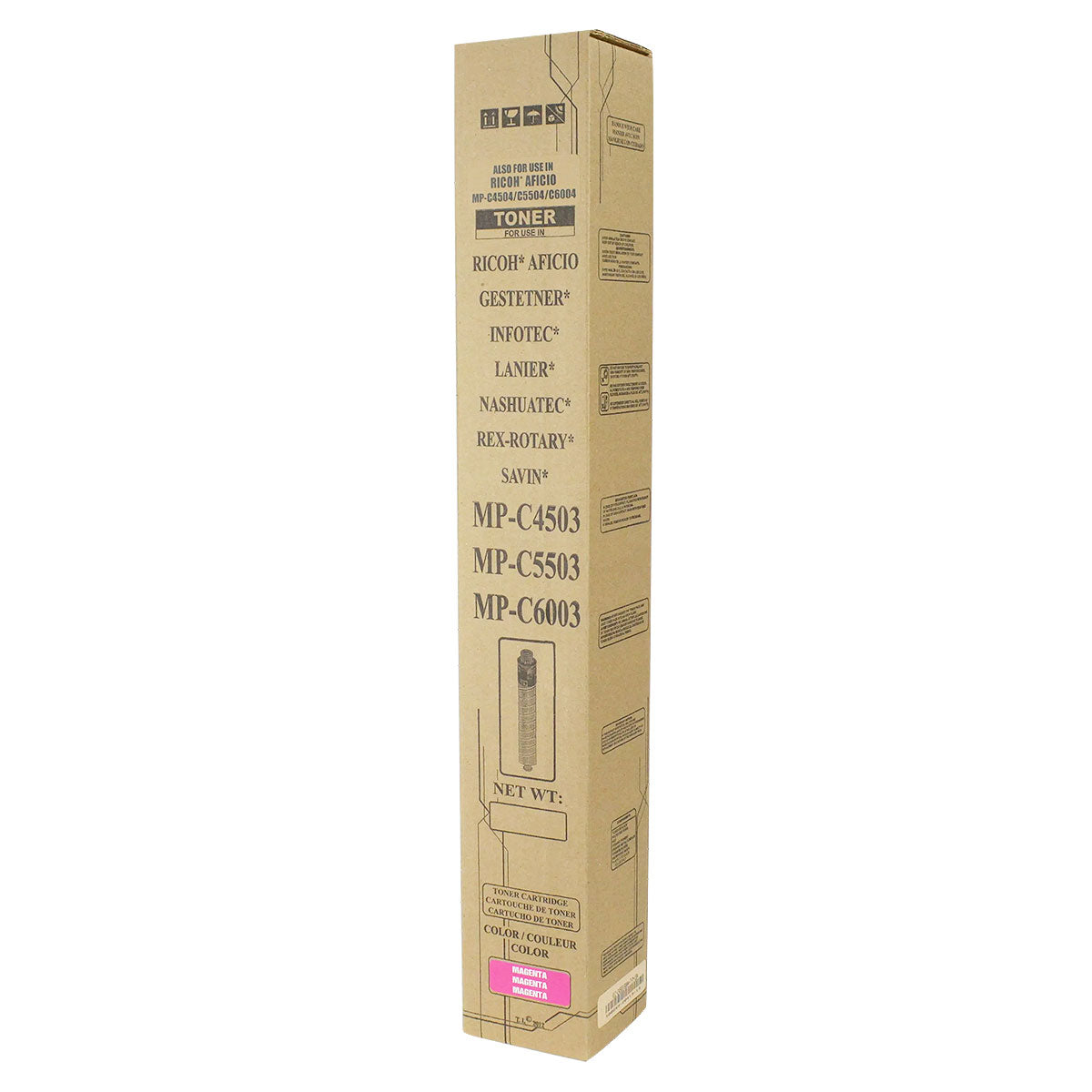 Ricoh MP C6003 Remanufactured Toner Cartridge Magenta 22.5K Yield