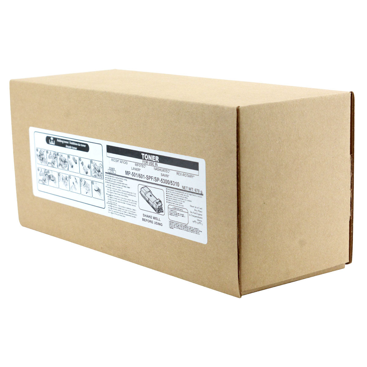 Ricoh MP 601 Remanufactured Toner Cartridge Black 25K Yield