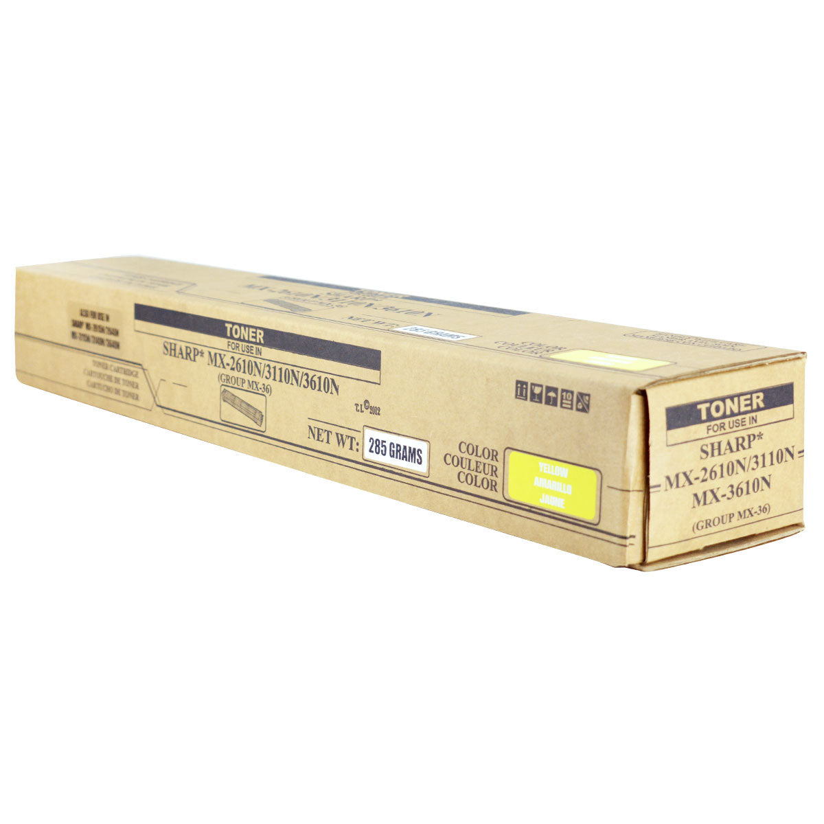 MX-36NTYA Remanufactured Toner Cartridge Yellow 15K Yield