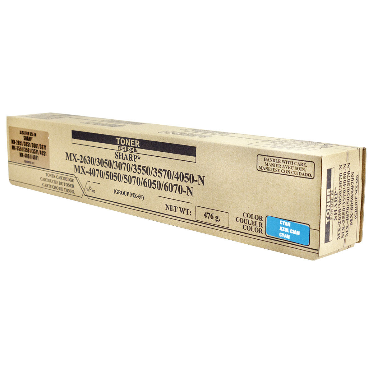 MX-61NTCA Remanufactured Toner Cartridge Cyan 24K Yield