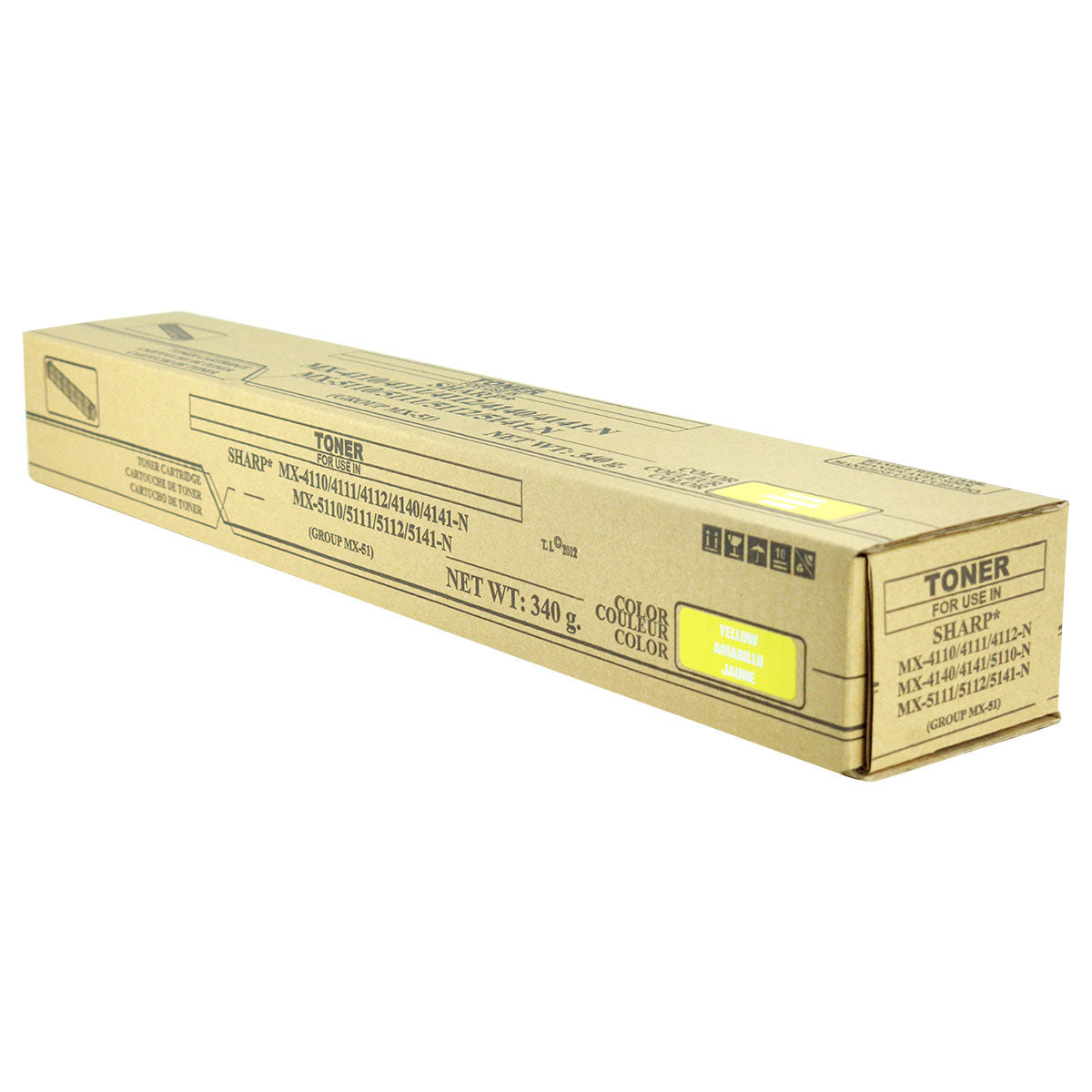 MX-51NTYA Remanufactured Toner Cartridge Yellow 18K Yield