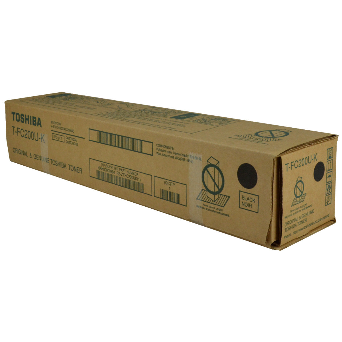 Toshiba T-FC200U-K (TFC200UK) Toner Cartridge, Black 38.4K Yield