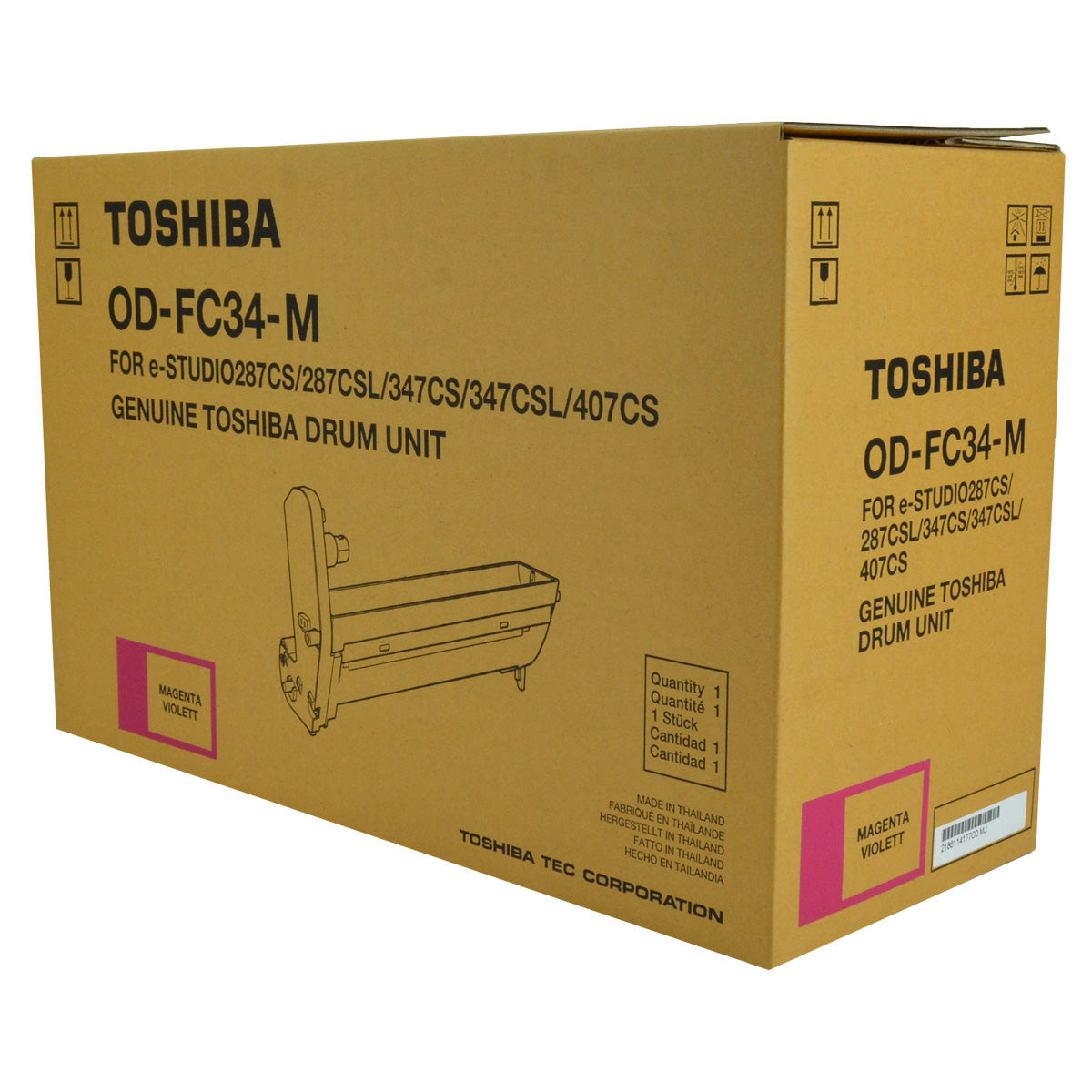 Toshiba OD-FC34-M (ODFC34M) Drum Unit, Magenta 30K Yield
