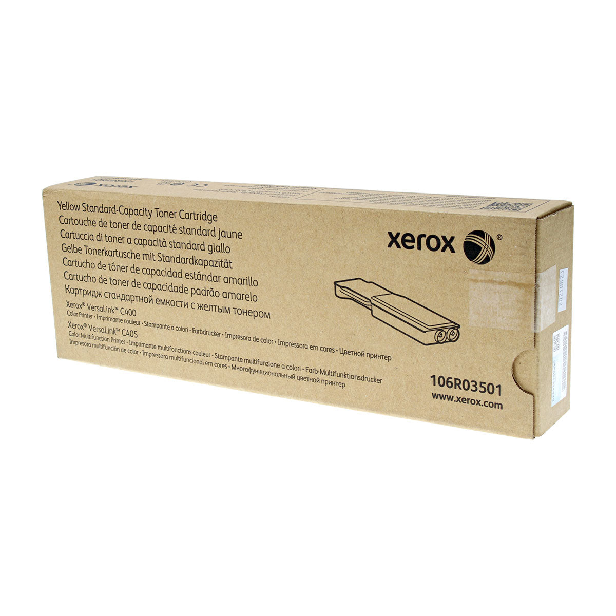 Xerox 106R03501 (106R3501) Toner Cartridge, Yellow 2.5K Yield
