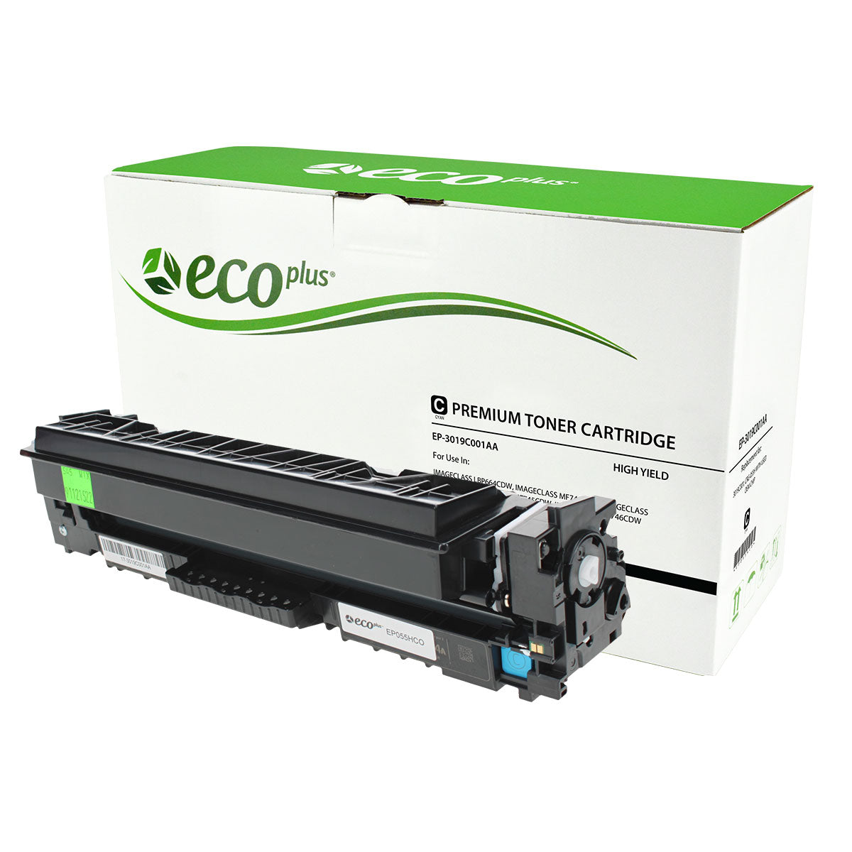 Canon 055H Remanufactured Toner Cartridge Cyan 5.9K High Yield (Used Chip)