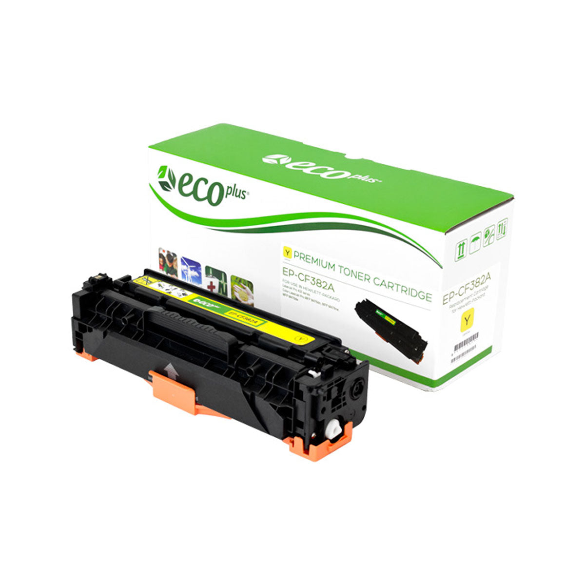 HP 312A Remanufactured Toner Cartridge Yellow 2.7K Yield