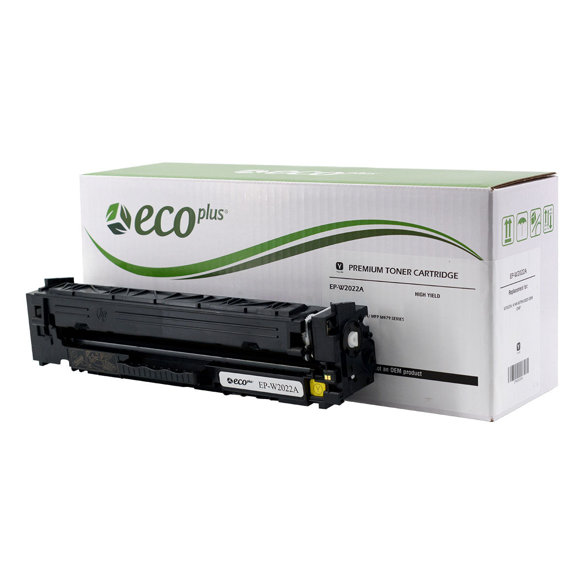 HP 414A Remanufactured Toner Cartridge Yellow 2.1K Yield (Used Chip)