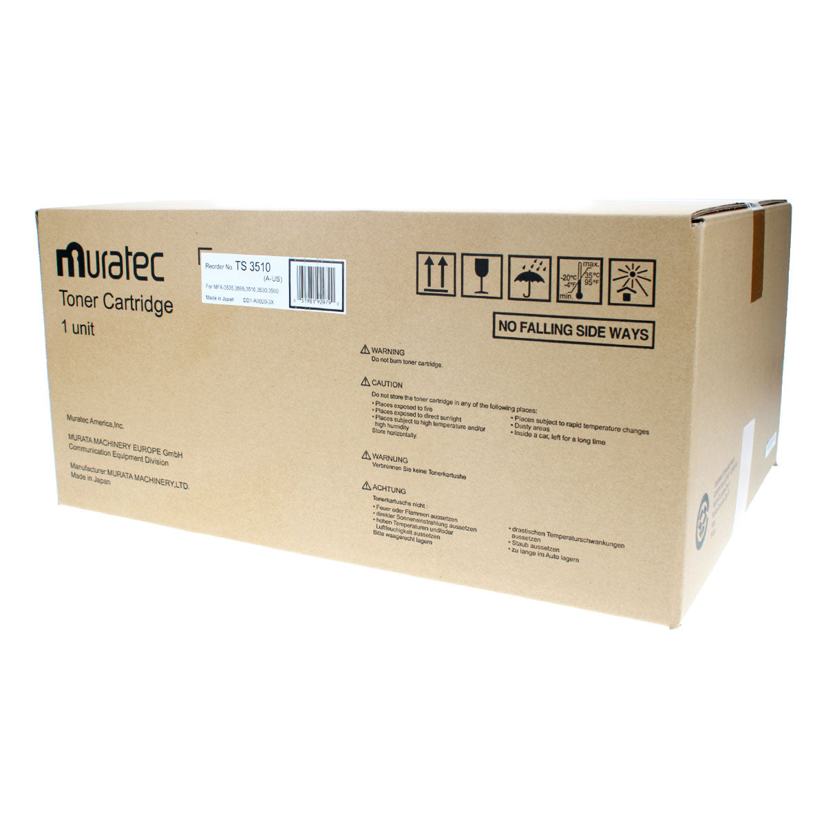 Muratec (TS3510) Toner Cartridge, Black 24K Yield