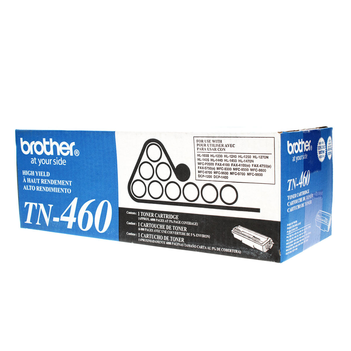 Brother (TN460) Toner Cartridge, Black 6K Yield