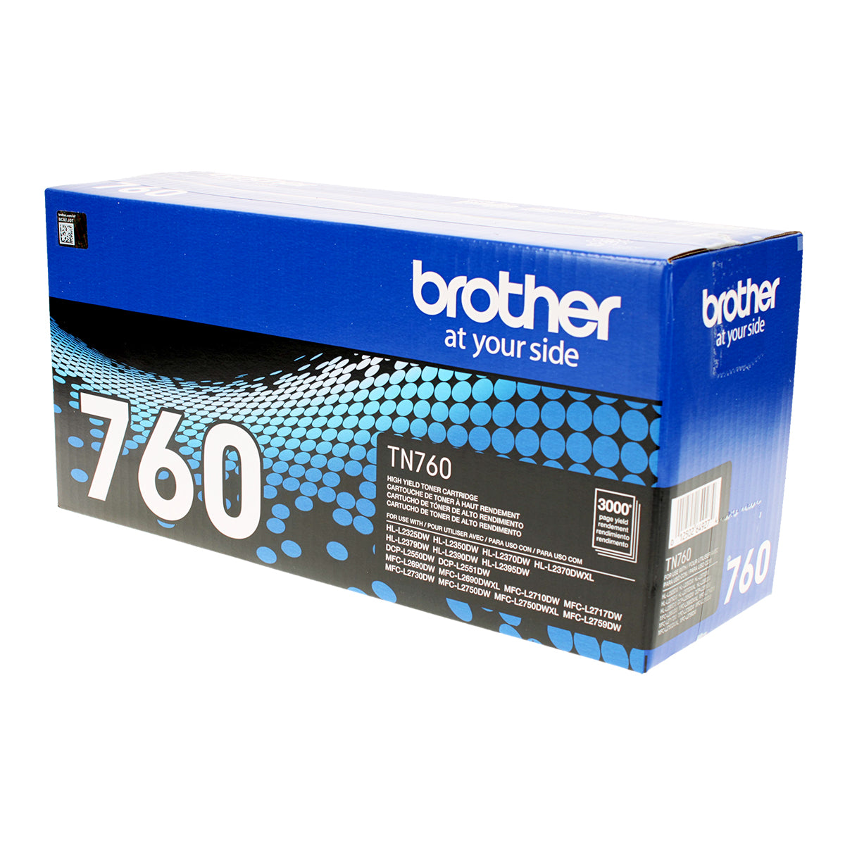 Brother (TN760) Toner Cartridge, Black 3K High Yield