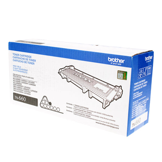 Brother (TN660) Toner Cartridge, Black 2.6K High Yield