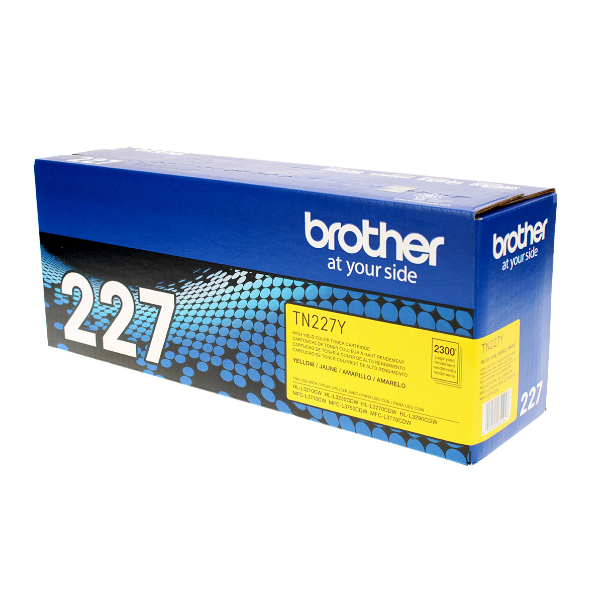 Brother (TN227Y) Toner Cartridge, Yellow 2.3K High Yield