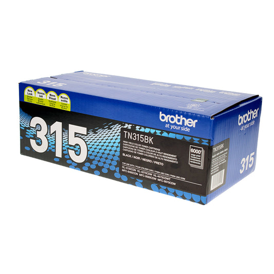 Brother (TN315BK) Toner Cartridge, Black 6K High Yield