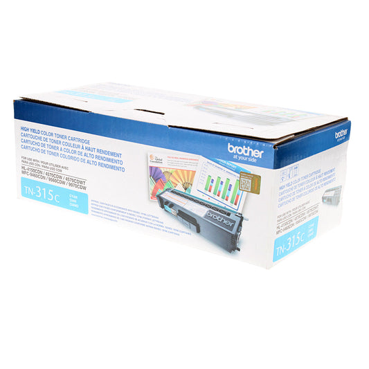 Brother (TN315C) Toner Cartridge, Cyan 3.5K High Yield