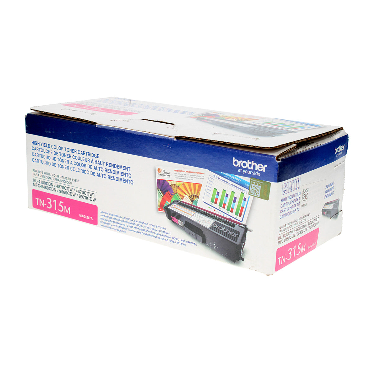 Brother (TN315M) Toner Cartridge, Magenta 3.5K High Yield