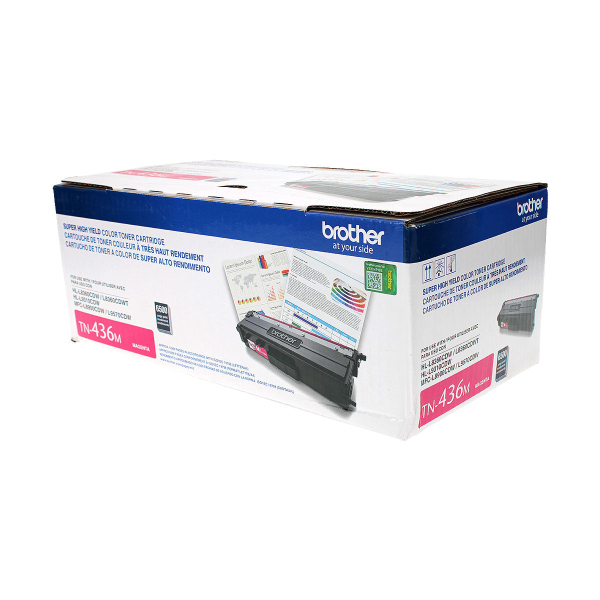 Brother (TN436M) Toner Cartridge, Magenta 6.5K Extra High Yield