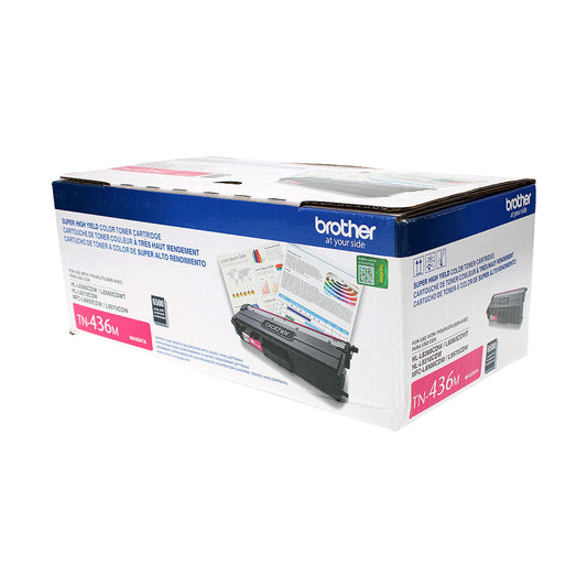 Brother (TN436M) Toner Cartridge, Magenta 6.5K Extra High Yield