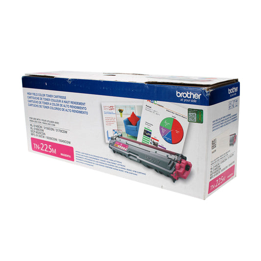 Brother (TN225M) Toner Cartridge, Magenta 2.2K High Yield