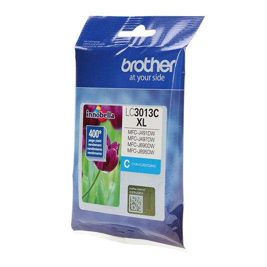 Brother (LC3013C) Inkjet, Cyan 400 High Yield