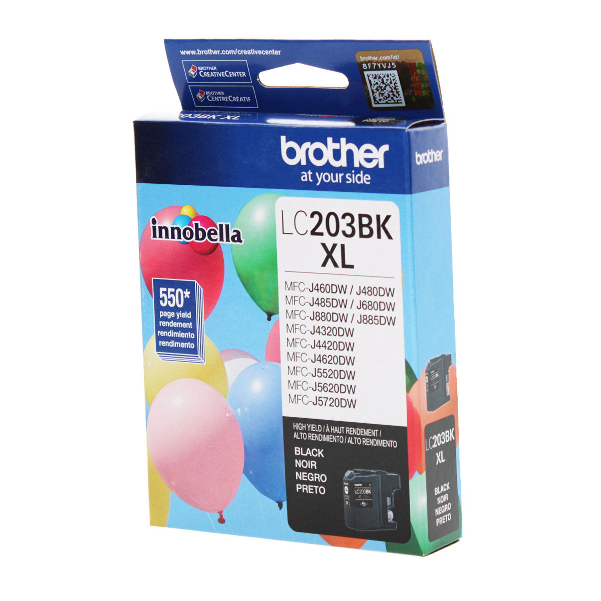 Brother (LC203BK) Inkjet, Black 550 High Yield