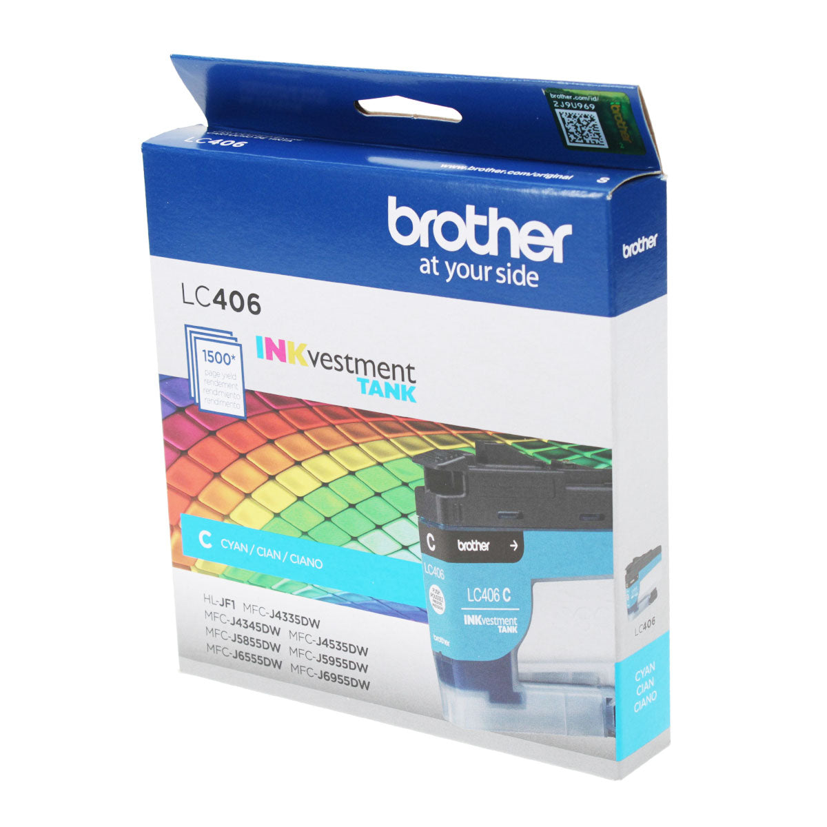 Brother (LC406C) Inkjet, Cyan 1.5K Yield