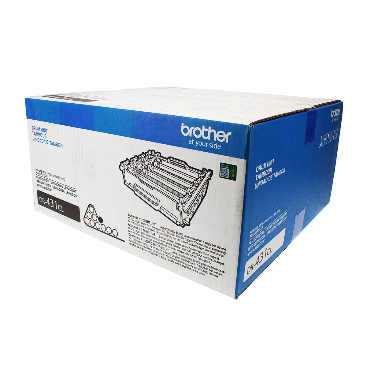 Brother (DR431CL) Drum Unit, Color 30K Yield