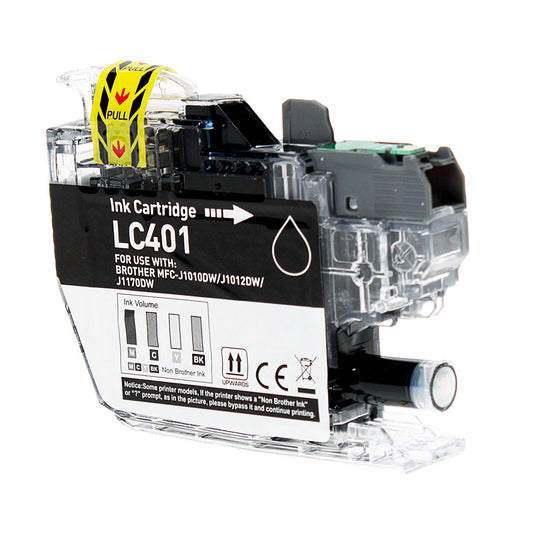 Brother LC401BK Remanufactured Toner Cartridge Black 200 Standard Yield