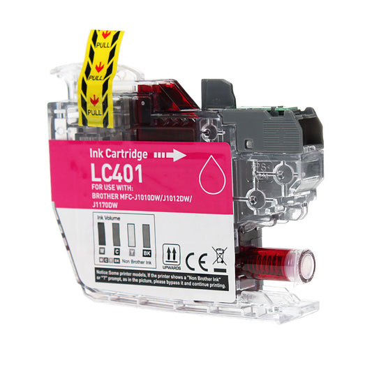Brother LC401M Remanufactured Toner Cartridge Magenta 200 Standard Yield