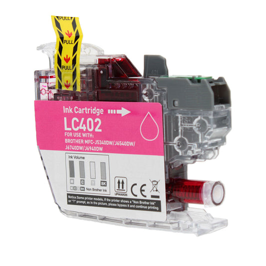Brother LC402M Remanufactured Toner Cartridge Magenta 550 Standard Yield