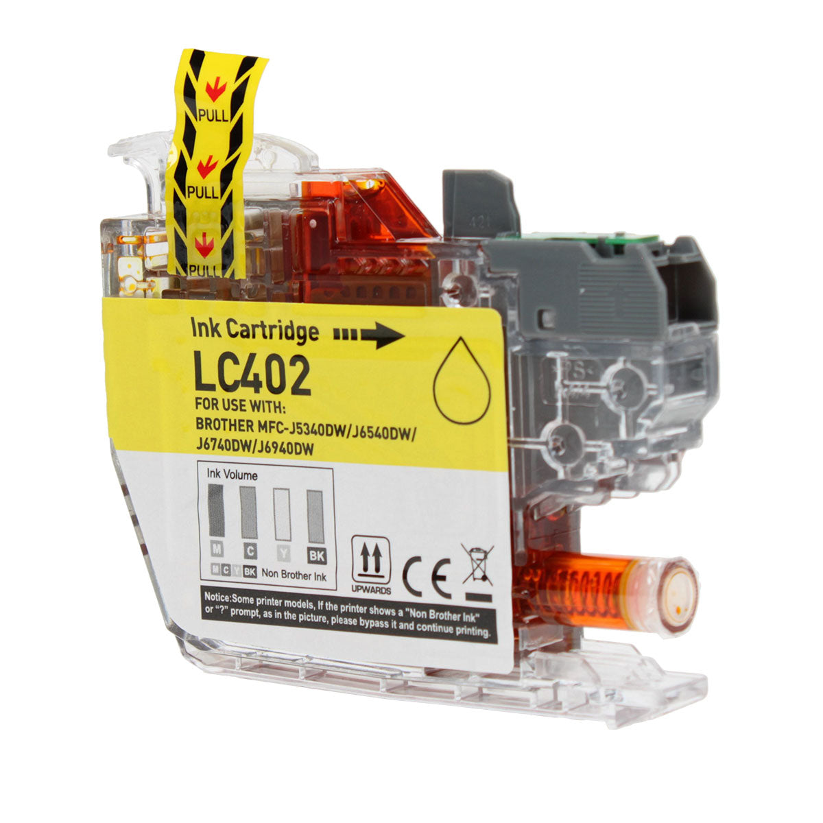 Brother LC402Y Remanufactured Toner Cartridge Yellow 550 Standard Yield