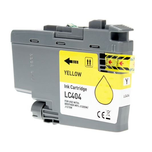 Brother LC404Y Remanufactured Toner Cartridge Yellow 750 Standard Yield