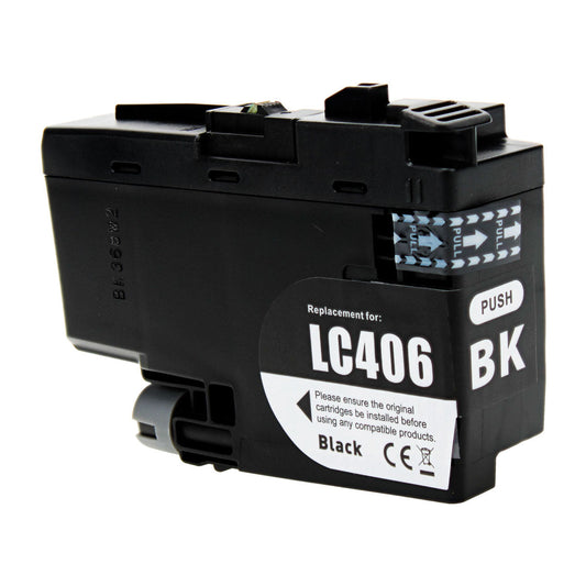 Brother LC406BK Remanufactured Toner Cartridge Black 3000 Standard Yield