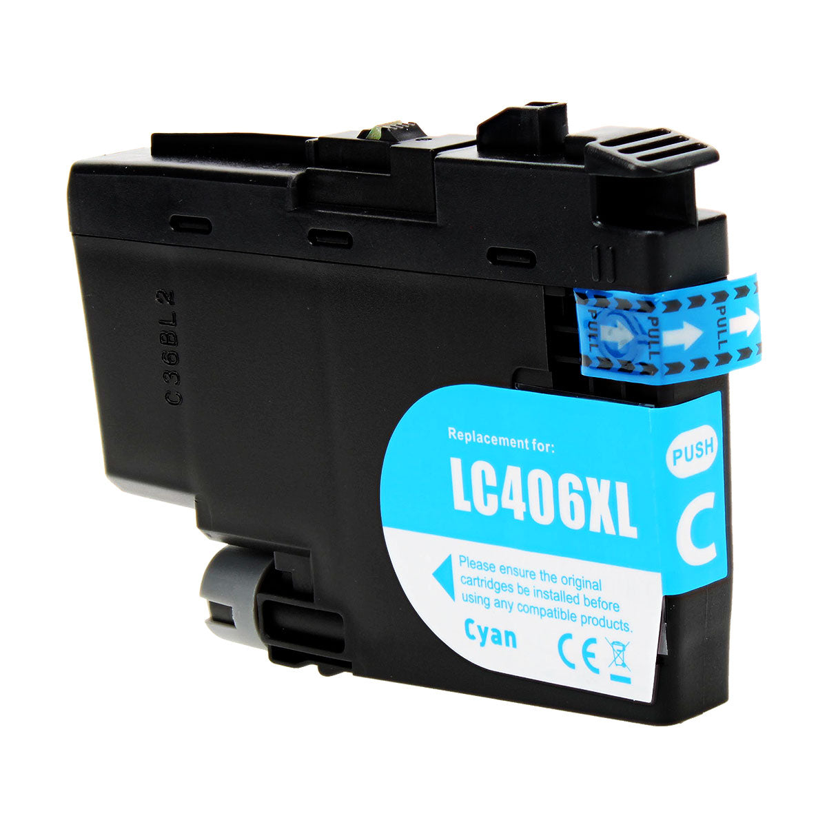 Brother LC406XLC Remanufactured Toner Cartridge Cyan 5000 High Yield
