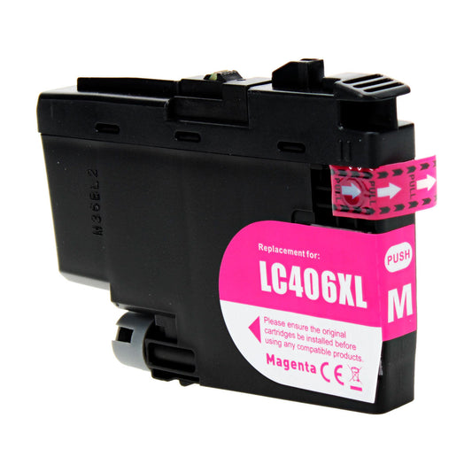 Brother LC406XLM Remanufactured Toner Cartridge Magenta 5000 High Yield