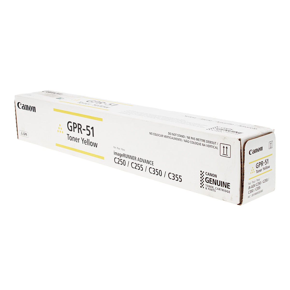 Canon GPR-51 (8519B003) Toner Cartridge, Yellow 21.5K Yield