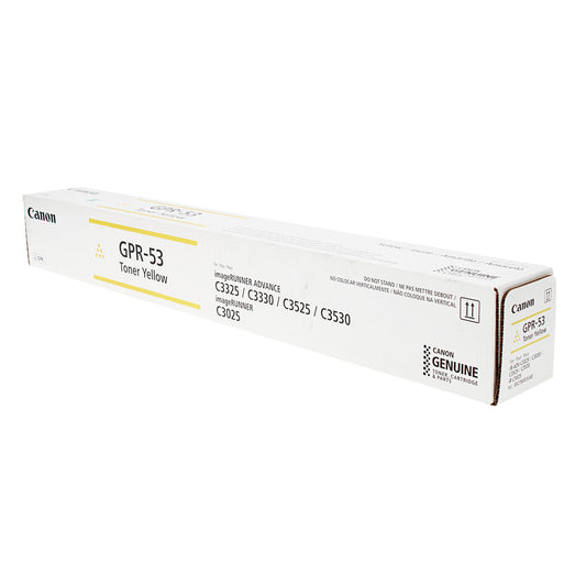 Canon GPR-53 (8527B003) Toner Cartridge, Yellow 19K Yield