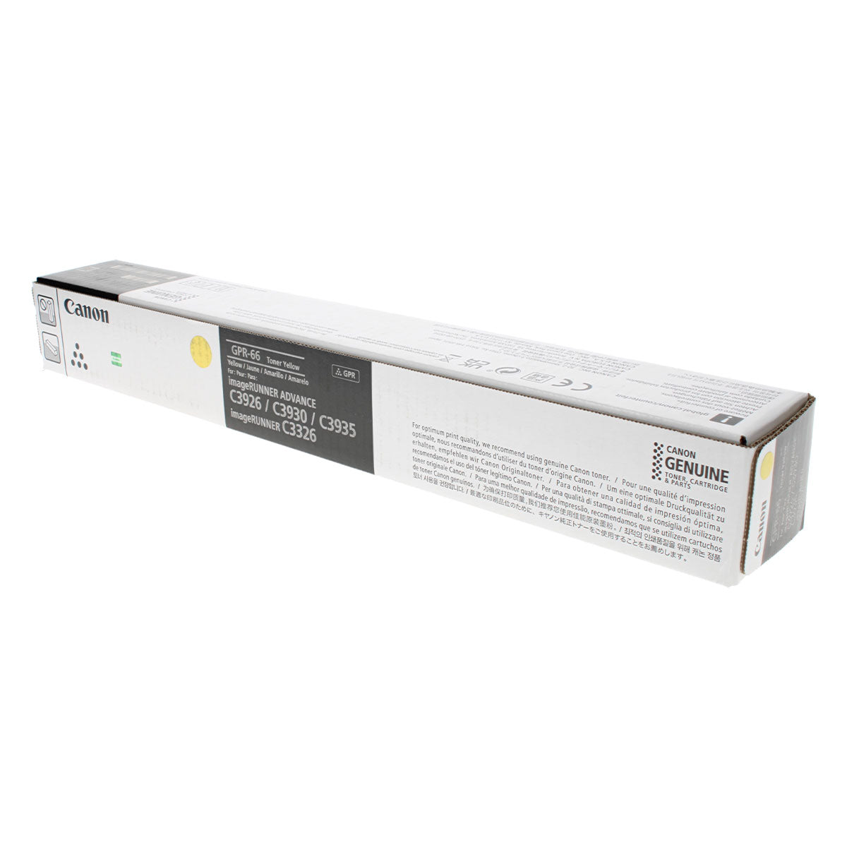 Canon GPR-66 (5756C003) Toner Cartridge, Yellow 25.5K Yield