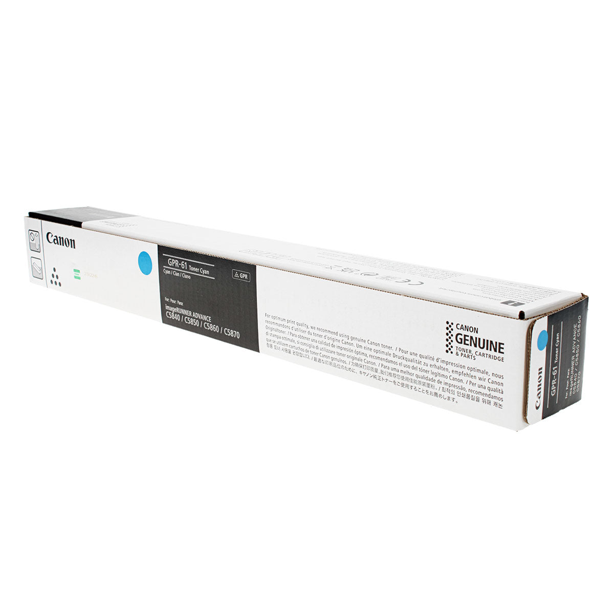 Canon GPR-61 (3764C003) Toner Cartridge, Cyan 60K Yield