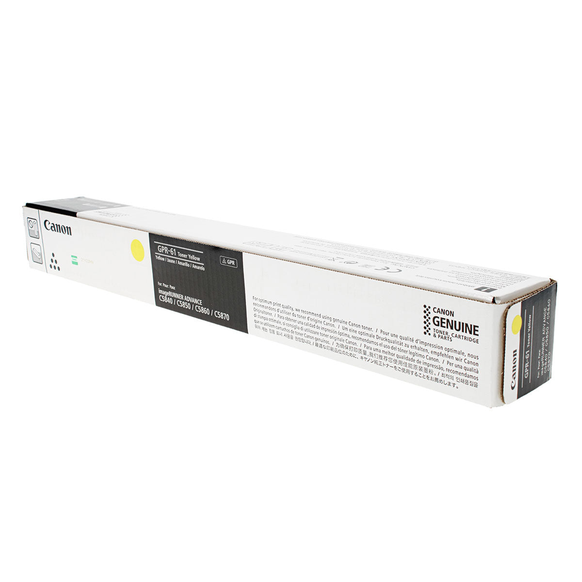 Canon GPR-61 (3766C003) Toner Cartridge, Yellow 60K Yield