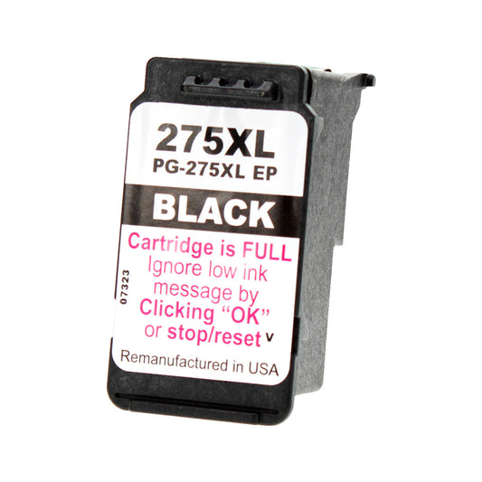 Canon PG-275XLBK Remanufactured Toner Cartridge Black 400 High Yield (E-Patch)