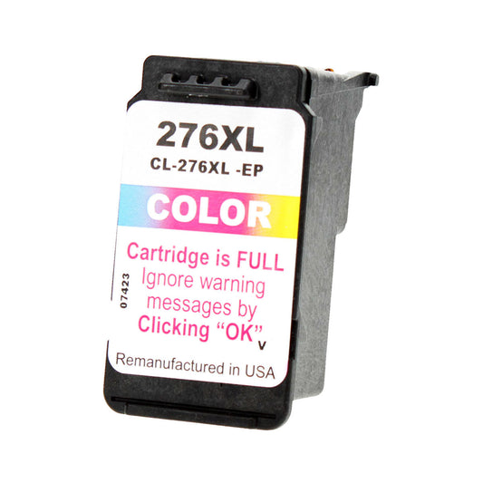 Canon CL-276XL Remanufactured Toner Cartridge Tri-Color 300 High Yield (E-Patch)