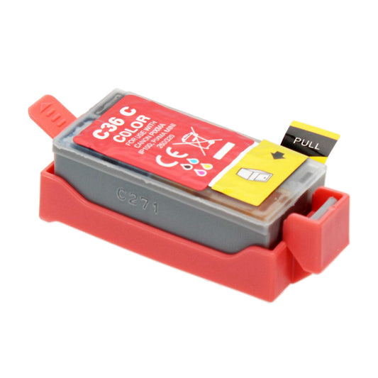 Canon CLI-36 Remanufactured Toner Cartridge Tri-Color 250 Yield