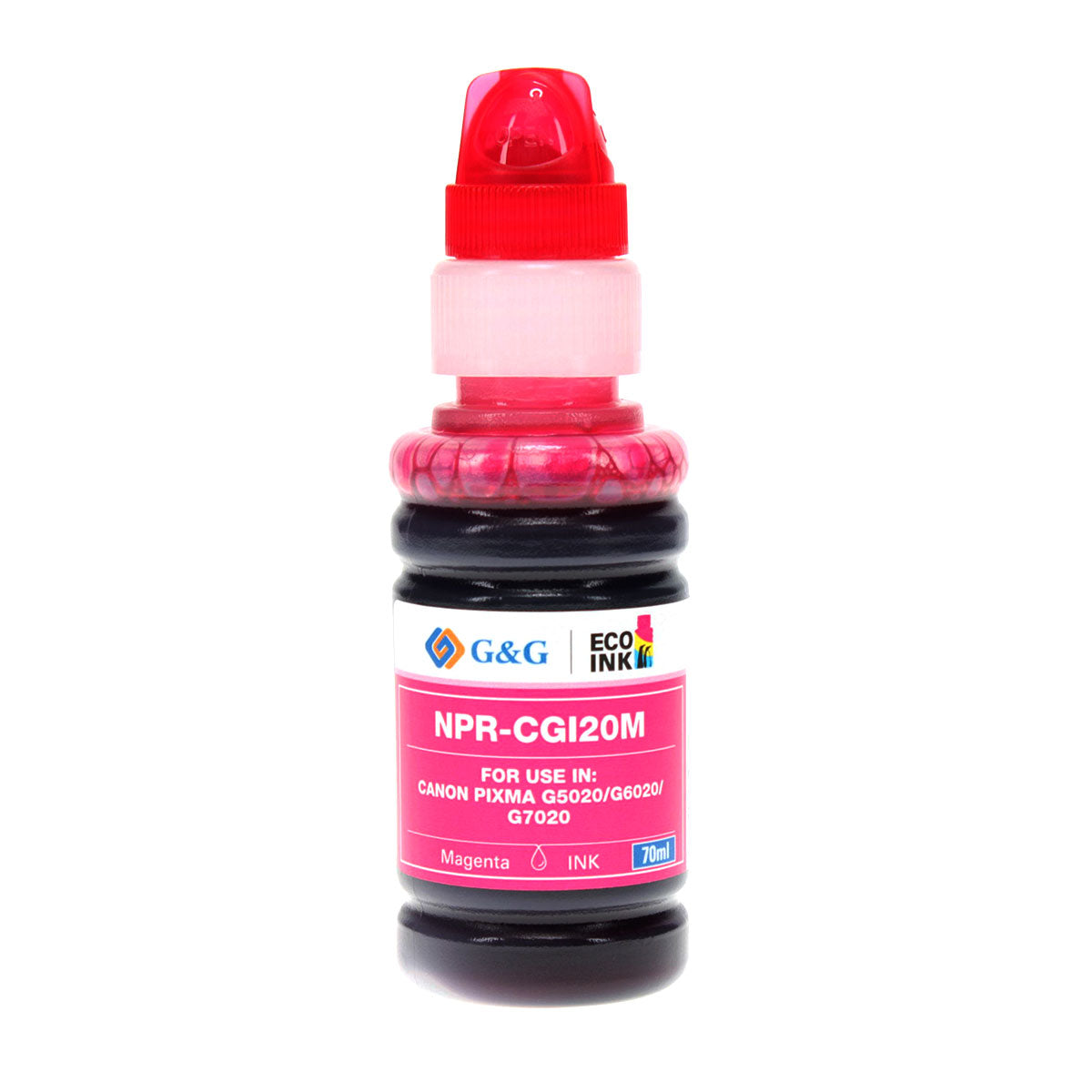 Canon GI-20M Remanufactured Toner Cartridge Magenta 70 Ml