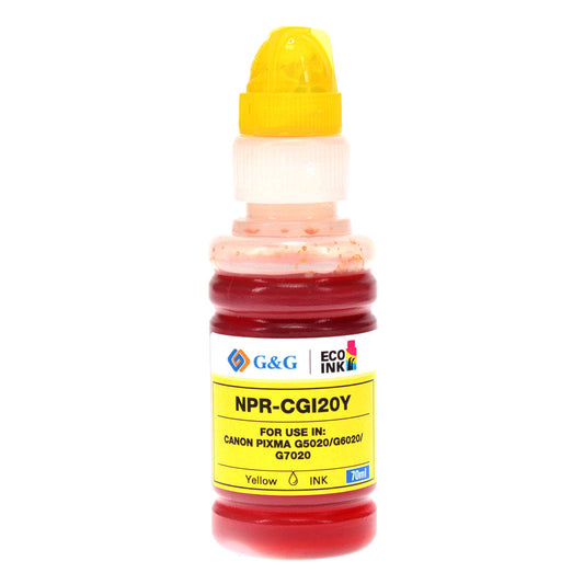 Canon GI-20Y Remanufactured Toner Cartridge Yellow 70 Ml
