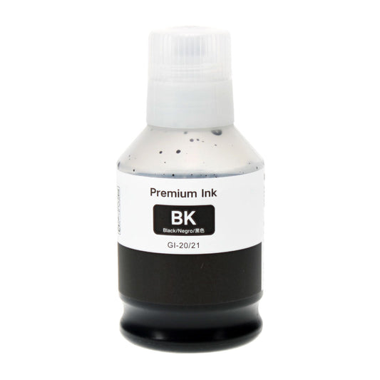 Canon GI-20BK Remanufactured Toner Cartridge Black 140 Ml