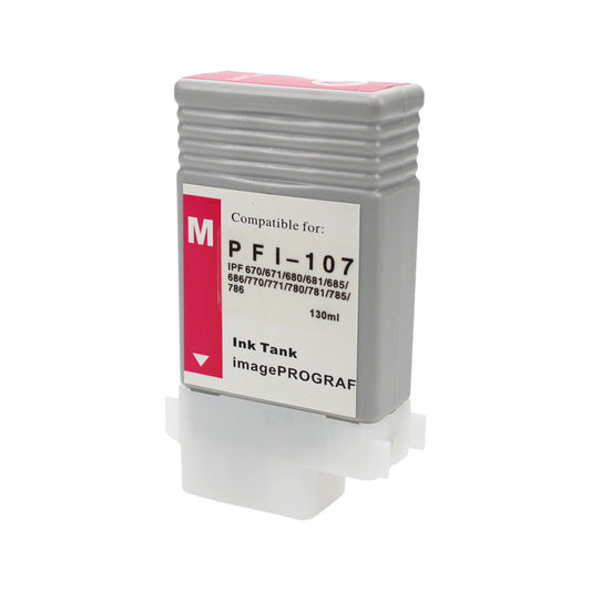 Canon PFI-107M Remanufactured Toner Cartridge Magenta 130Ml