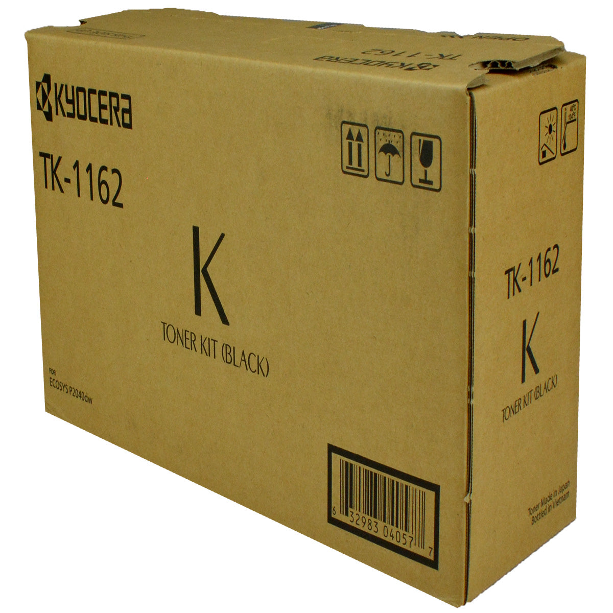 Kyocera Mita TK-1162 (1T02RY0US0) Toner Cartridge, Black 7.2K Yield