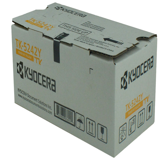 Kyocera Mita TK-5242Y (1T02R7AUS0) Toner Cartridge, Yellow 3K Yield