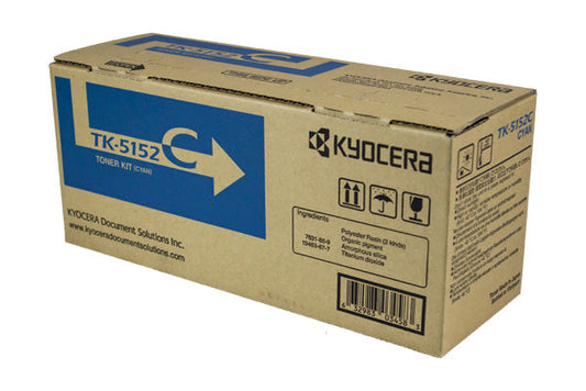 Kyocera Mita TK-5152C (1T02NSCUS0) Toner Cartridge, Cyan 10K Yield